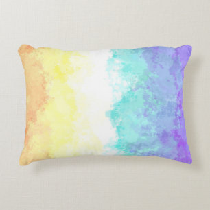 Marmorierte Swirly Boho Abstract Genderfaun Pride- Dekokissen