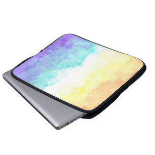 Marmorierte Swirly Boho Abstract Genderfaun Pride- Laptopschutzhülle