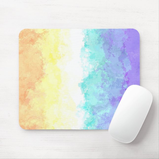 Marmorierte Swirly Boho Abstract Genderfaun Pride- Mousepad (Mit Mouse)