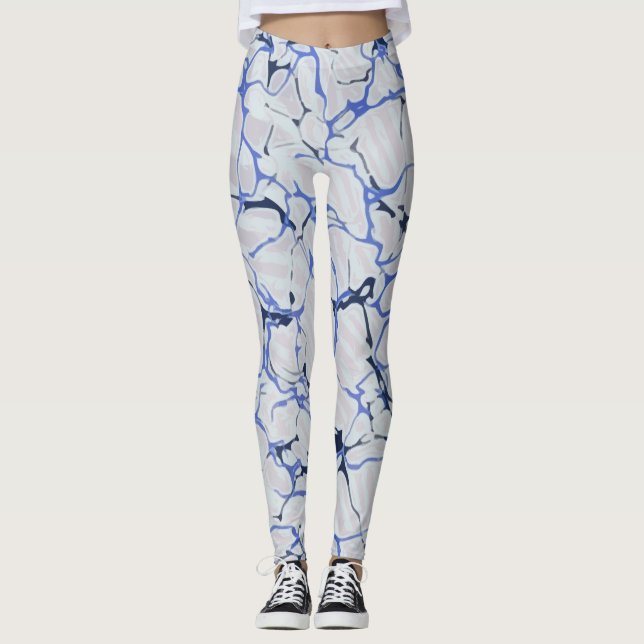 Marmoriertes Muster-1Leggings Leggings (Vorderseite)