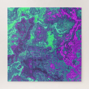 Marmoriertes Neon Puzzle
