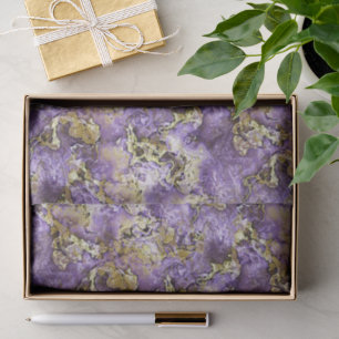 Marmoriertes Violett Lila Falsches Gold Achat Kuns Seidenpapier