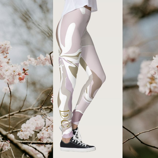 Marmorinitis niedliches Rosa Rosa Rosa Leggings (Von Creator hochgeladen)