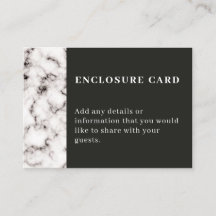 Marmorkarte und schwarze Verschlusskarte