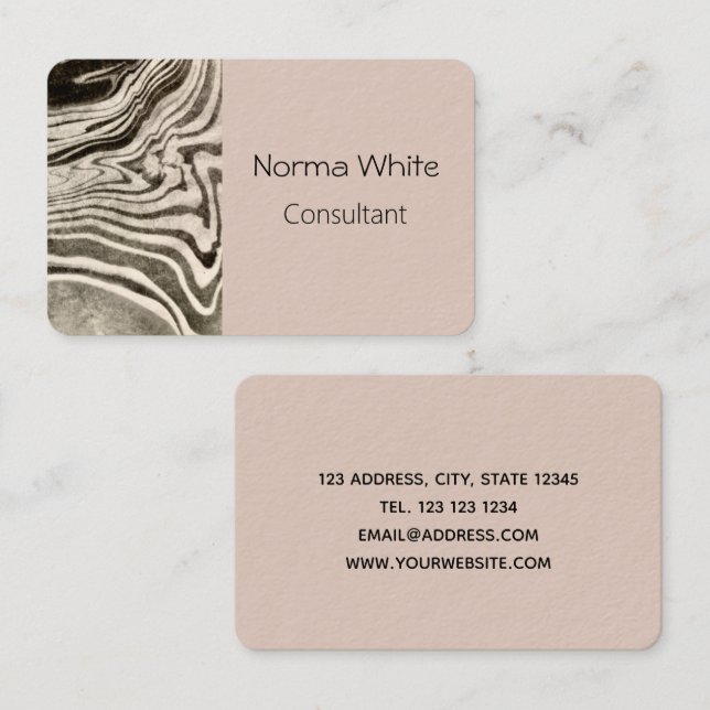 Marmorkarte Visitenkarte (Vorne/Hinten)