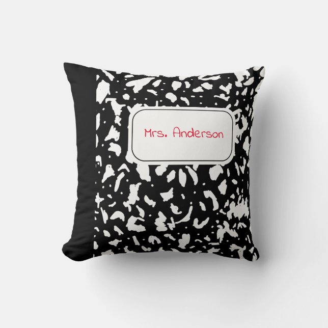 Marmorkomposition Personalisiert Kissen (Vorderseite)