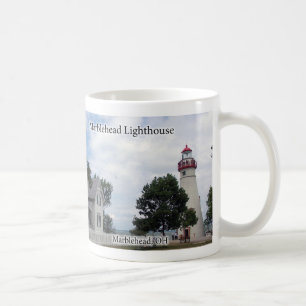 Marmorkopf-Leuchtturm-Tasse Kaffeetasse