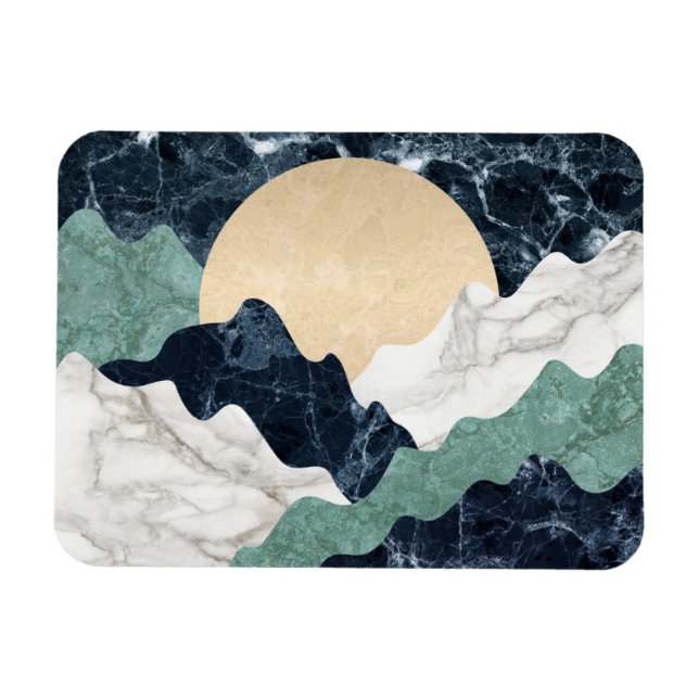 Marmorlandschaft Magnet (Horizontal)