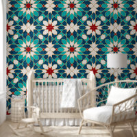 Marmormarmor, marokkanisches Mosaik, Aquamarin