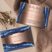 Marmormarmorhochzeit der Rose RSVP