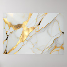Marmormatte aus weißem und goldfarbenem Foil