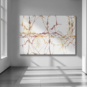 Marmormonde mit vier Zweigen Leinwanddruck