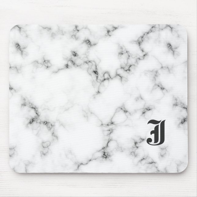Marmormonogramm Mousepad (Vorne)