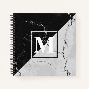 Marmormonogramm Notizbuch