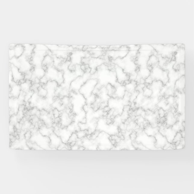 Marmormuster Grau-weißer Marmorstein Hintergrund Banner (Horizontal)
