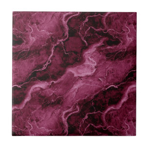 Marmormuster in dunklen Magenta und rosa Fliese