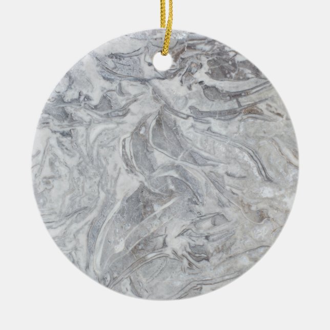 Marmormuster Keramik Ornament (Vorne)