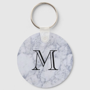 Marmormuster-Monogramm Schlüsselanhänger