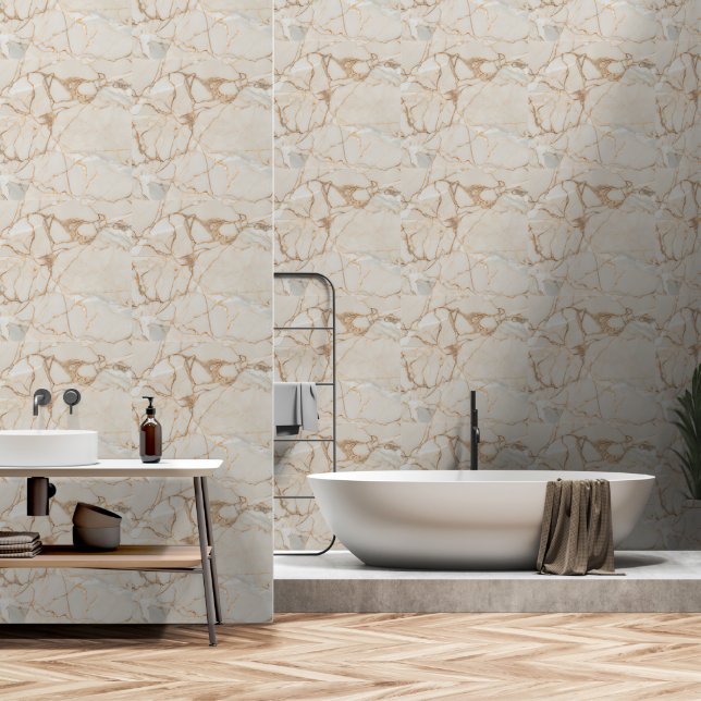 Marmormuster Tapete (Badezimmer)