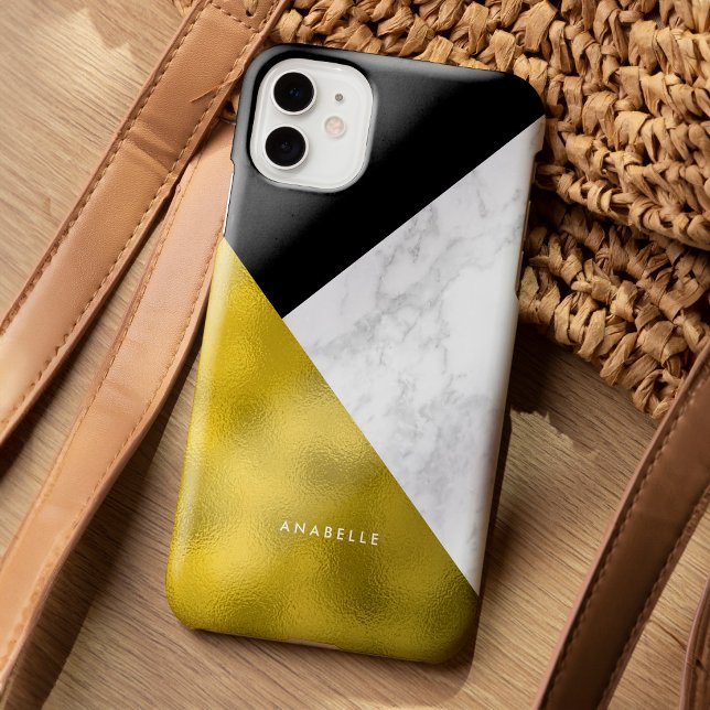 Marmormuster und Imitate Gold Foil Case-Mate iPhone Hülle (Von Creator hochgeladen)