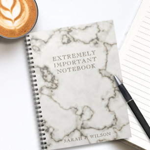 Marmorname Extrem wichtig Business-Notebook Notizblock