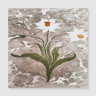 Marmornarzisse Magnetkarte