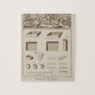 Marmorndes Papier, von der "Enzyklopädie" durch Puzzle