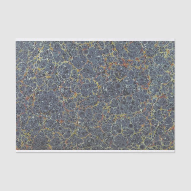 Marmorpapier blau seidenpapier (Vorderseite)