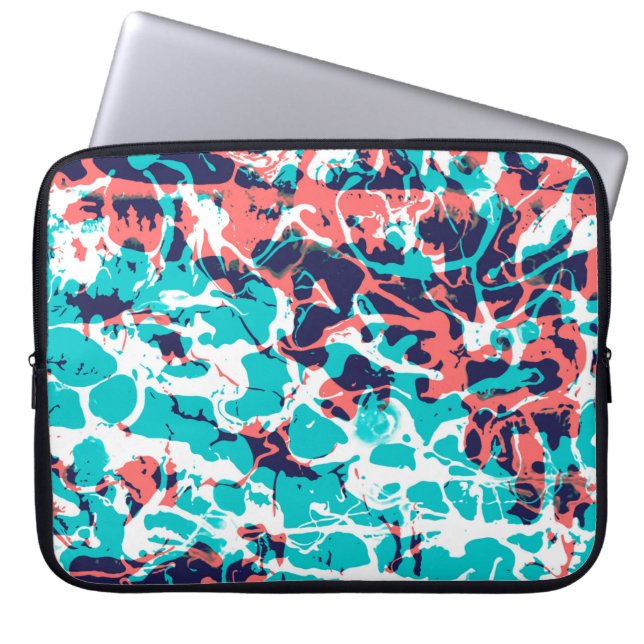 Marmorpapier-Kunsthintergrund, hell und hübsch Laptopschutzhülle (Vorderseite)