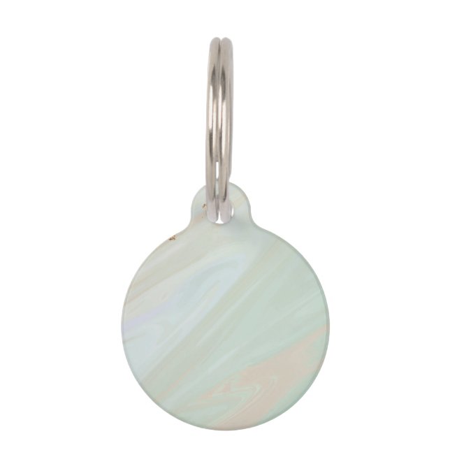 Marmorpastel Stone Texture Glitzer Wasserfarbe Haustiermarke (Vorderseite)