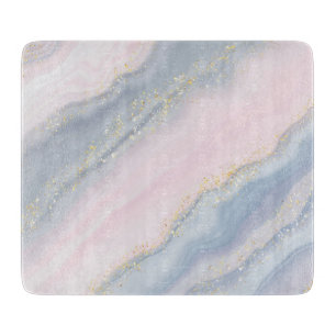 Marmorpastel Stone Texture Glitzer Wasserfarbe Schneidebrett