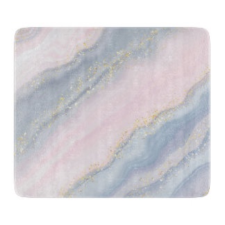 Marmorpastel Stone Texture Glitzer Wasserfarbe Schneidebrett