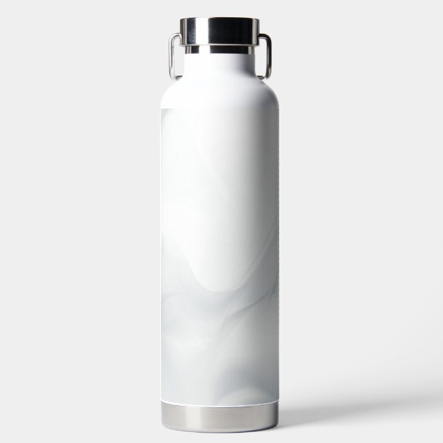 Marmorpastel Stone Texture Glitzer Wasserfarbe Trinkflasche (Vorderseite)
