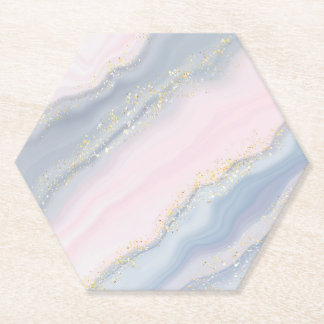 Marmorpastel Stone Texture Glitzer Wasserfarbe Untersetzer