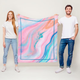 Marmorplatte Pastel colora Fleecedecke