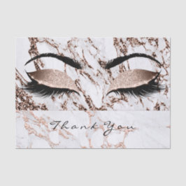 Marmorplatte Rose Gold Weißer Glitzer Dank Augen K Seidenpapier