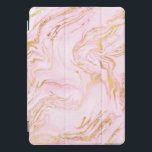 Marmorrosa Rose Stone Gold Abstrakt Lux iPad Pro Cover<br><div class="desc">florenceK Design minimal und elegant</div>
