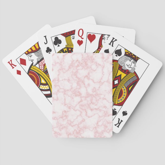 Marmorrosa Spielkarten (Rückseite)