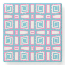 Marmorsäulen-Untersetzer auf dem Wavy Square