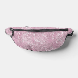 Marmorseidenmoirmuster in trostlosem Rosa Bauchtasche