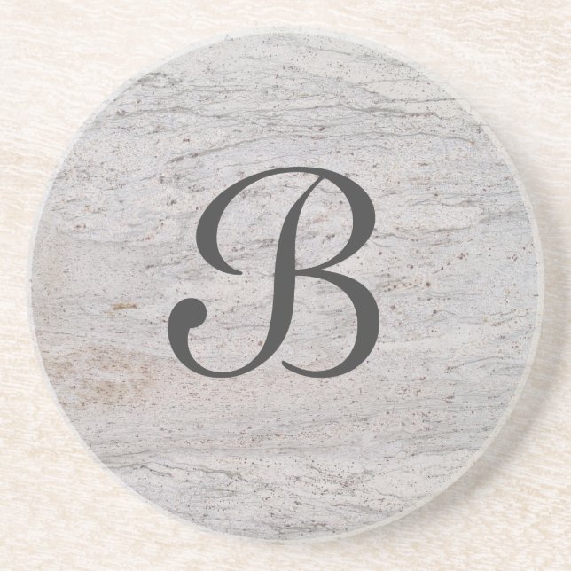 Marmorserie - Weißer Untersetzer - 1 von vielen Fa (Vorne)