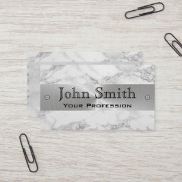 Marmorsilberne berufliche Geschäfts-Stahlkarte Visitenkarte