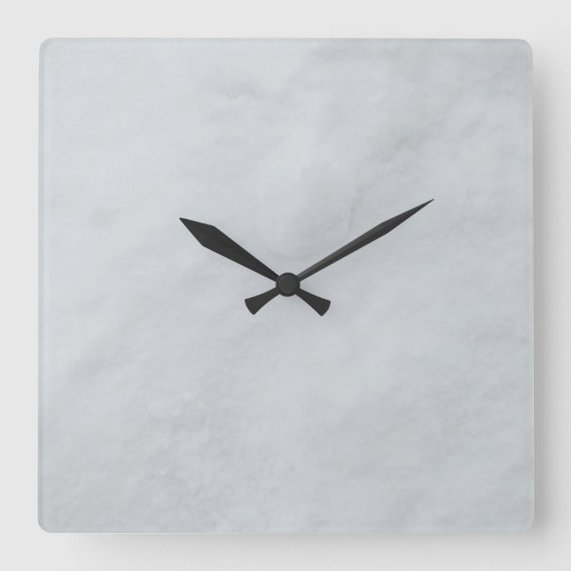 Marmorstein 10,75" quadratische Acrylwand Quadratische Wanduhr (Vorderseite)