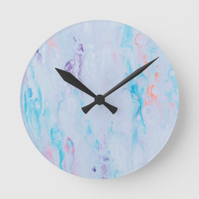 Marmorstein 8" Runde Acrylwand Uhr (Vorderseite)