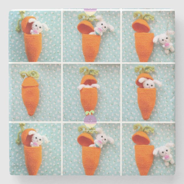 Marmorstein Untersetzer Oster (Vorderseite)