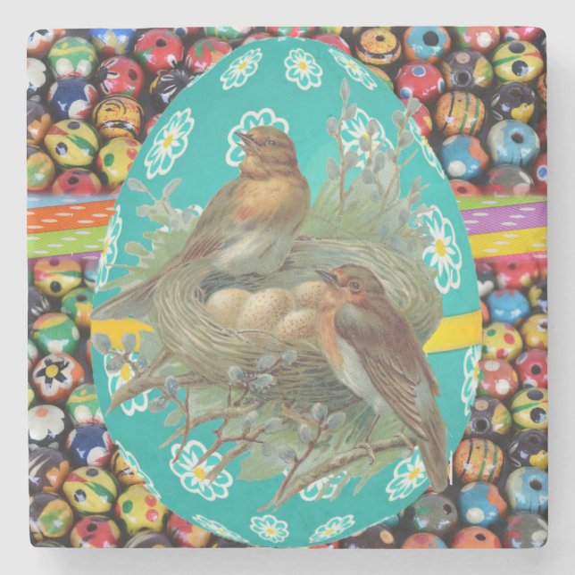 Marmorstein Untersetzer Oster (Vorderseite)