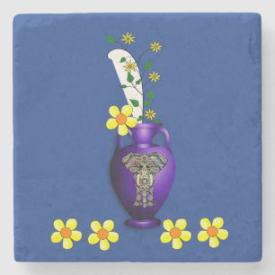 Marmorstein Untersetzer Sonnenblume