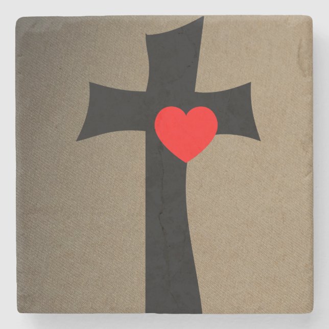 Marmorstein Untersetzer Valentinstag (Vorderseite)