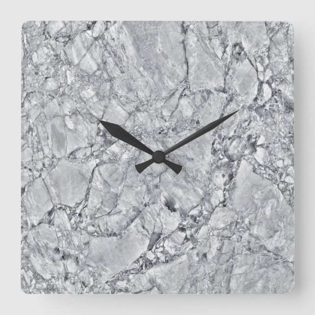 Marmorsteinmuster Acrylwand Uhr (Vorderseite)