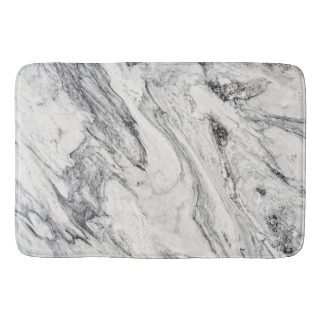 Marmorsteinmuster Bath Mat Badematte (Vorderseite)